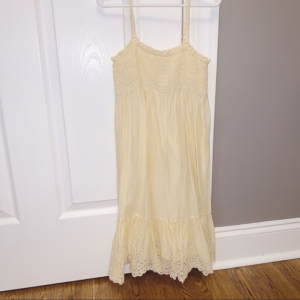 Gap Yellow Eyelet Dress